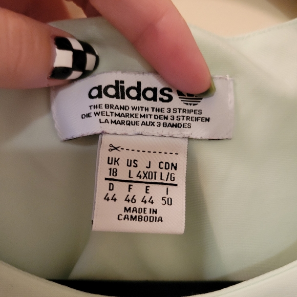Adidas Original x Black Pink Bra Top - Frozen Green size Large - Picture 4 of 9